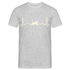 Katzen Liebhaber Shirt Katze EKG Herzschlag T-Shirt - Grau meliert