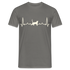 Katzen Liebhaber Shirt Katze EKG Herzschlag T-Shirt - Graphit