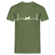 Katzen Liebhaber Shirt Katze EKG Herzschlag T-Shirt - Militärgrün