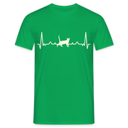 Katzen Liebhaber Shirt Katze EKG Herzschlag T-Shirt - Kelly Green