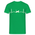 Katzen Liebhaber Shirt Katze EKG Herzschlag T-Shirt - Kelly Green