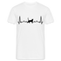 Katzen Liebhaber Shirt Katze EKG Herzschlag T-Shirt - Weiß