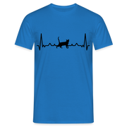 Katzen Liebhaber Shirt Katze EKG Herzschlag T-Shirt - Royalblau