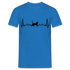 Katzen Liebhaber Shirt Katze EKG Herzschlag T-Shirt - Royalblau