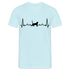 Katzen Liebhaber Shirt Katze EKG Herzschlag T-Shirt - Sky