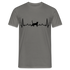 Katzen Liebhaber Shirt Katze EKG Herzschlag T-Shirt - Graphit