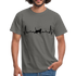 Katzen Liebhaber Shirt Katze EKG Herzschlag T-Shirt - Graphit