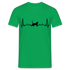 Katzen Liebhaber Shirt Katze EKG Herzschlag T-Shirt - Kelly Green