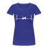 Katzen Liebhaber Shirt Katze EKG Herzschlag Frauen Premium T-Shirt - Königsblau