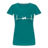 Katzen Liebhaber Shirt Katze EKG Herzschlag Frauen Premium T-Shirt - Divablau