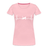 Katzen Liebhaber Shirt Katze EKG Herzschlag Frauen Premium T-Shirt - Hellrosa