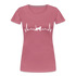 Katzen Liebhaber Shirt Katze EKG Herzschlag Frauen Premium T-Shirt - Malve