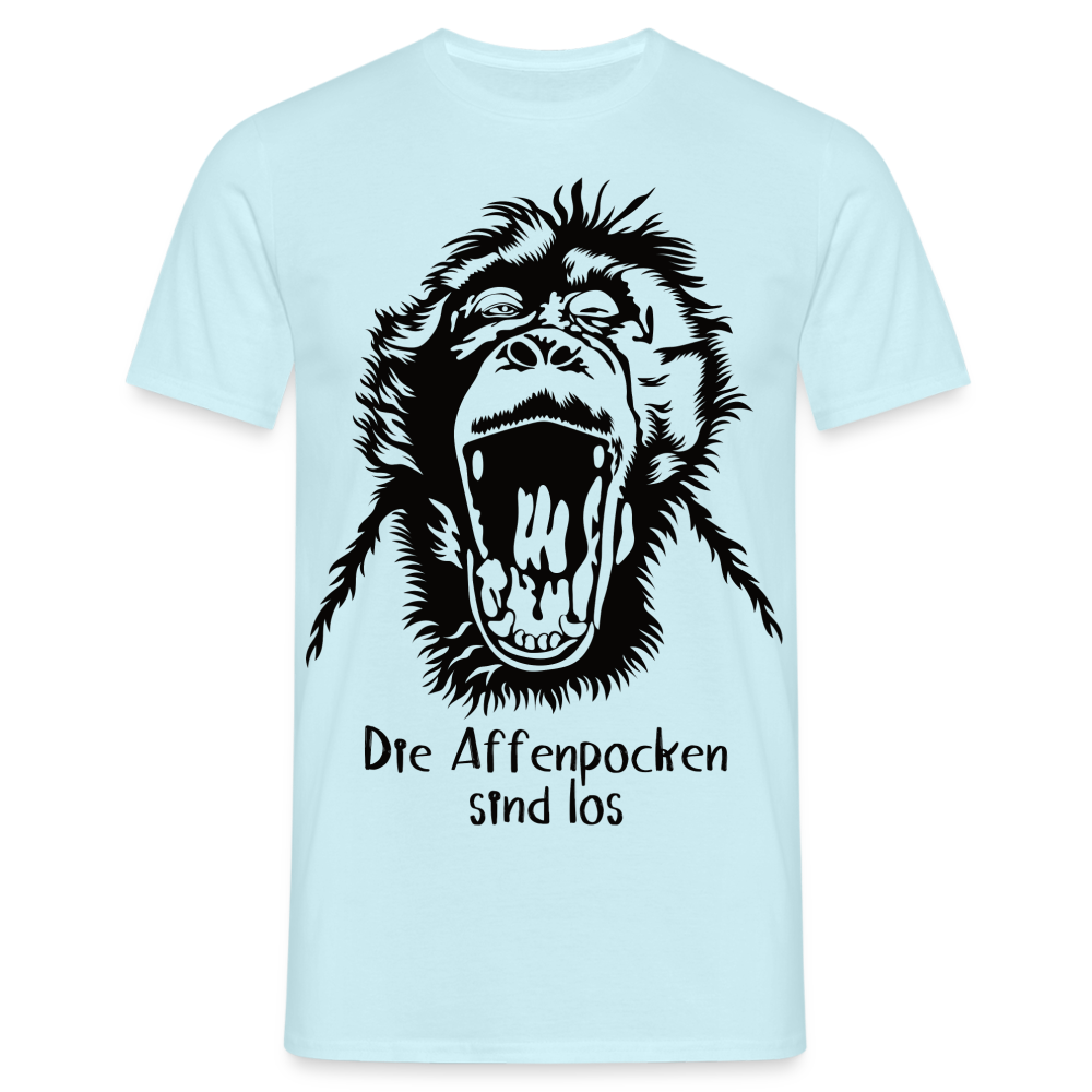 Affenpocken Shirt die Affenpocken sind los Lustiges Sarkasmus T-Shirt - Sky