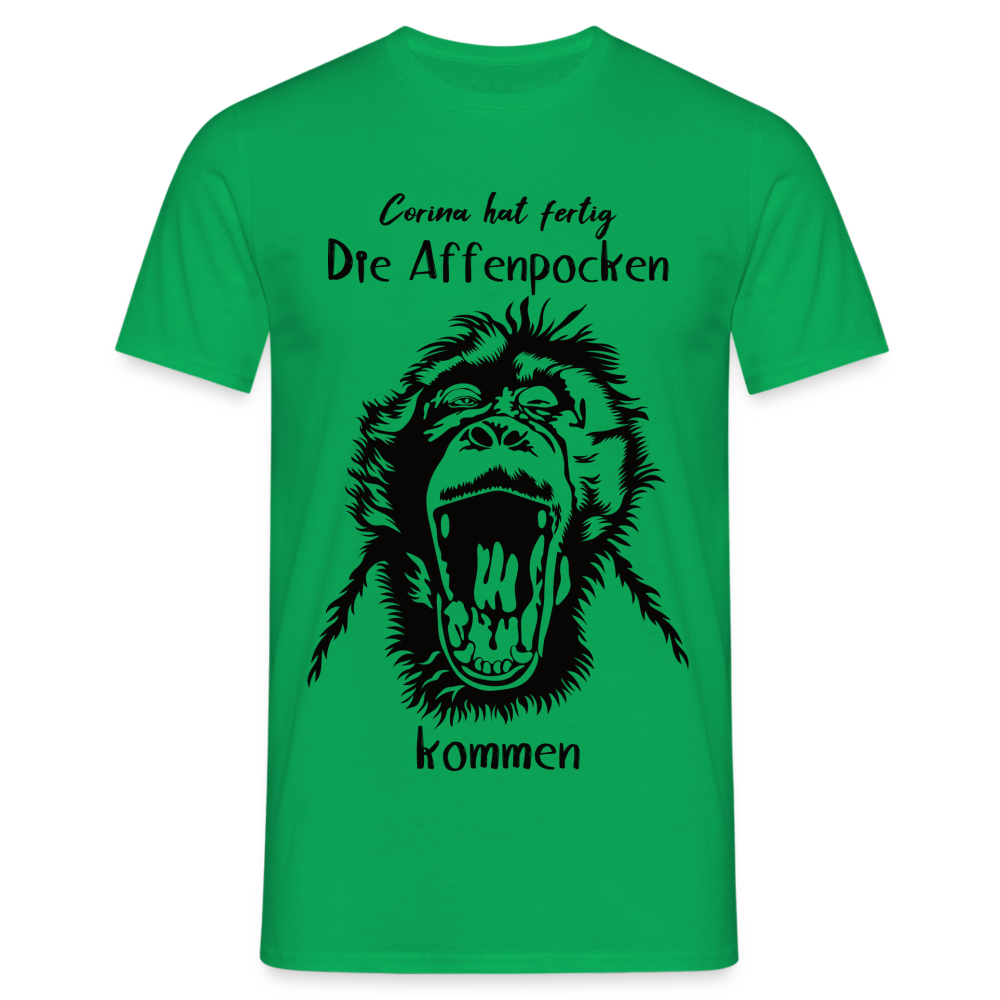 Affenpocken Shirt Corina hat fertig die Affenpocken kommen Lustiges Sarkasmus T-Shirt - Kelly Green