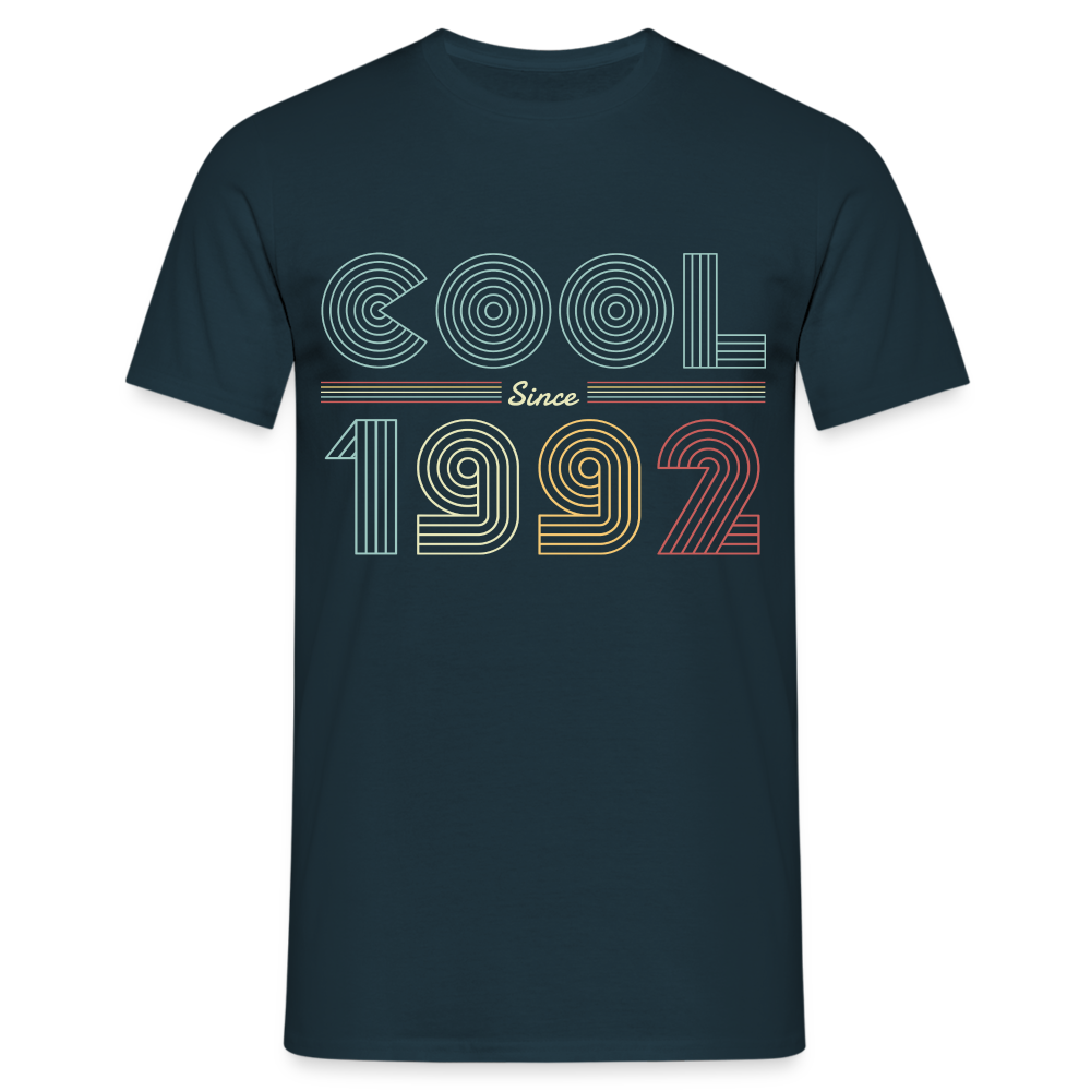 Geburtstags Shirt 1992 Retro Cool since 1992 Geschenk T-Shirt - Navy