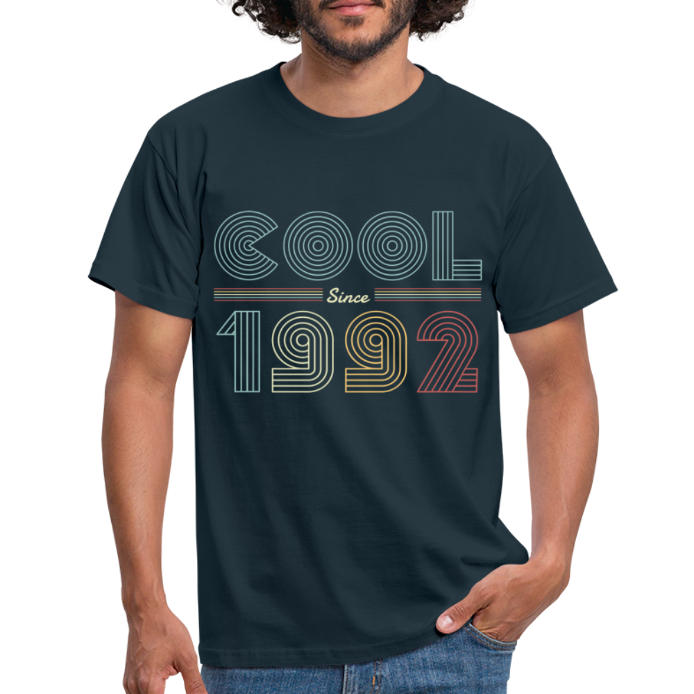 Geburtstags Shirt 1992 Retro Cool since 1992 Geschenk T-Shirt - Navy