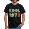 Geburtstags Shirt 1972 Retro Cool since 1972 Geschenk T-Shirt - Schwarz