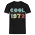 Geburtstags Shirt 1972 Retro Cool since 1972 Geschenk T-Shirt - Schwarz