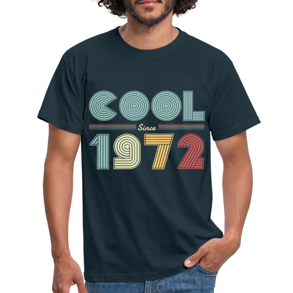 Geburtstags Shirt 1972 Retro Cool since 1972 Geschenk T-Shirt - Navy