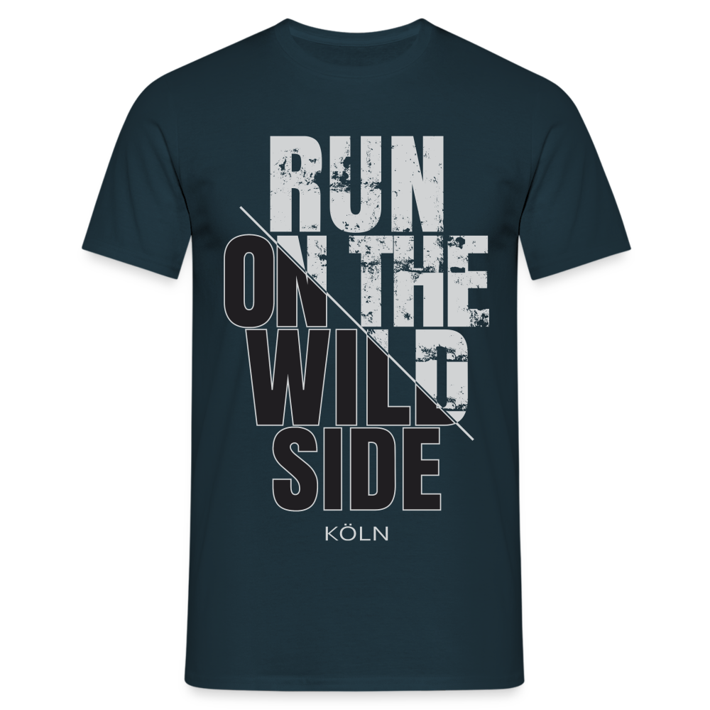 Köln Shirt Kölner Run on the wild Side Lustiges Köln T-Shirt - Navy