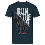 Hohenleipisch Shirt Run on the wild side Lustiges T-Shirt - Navy