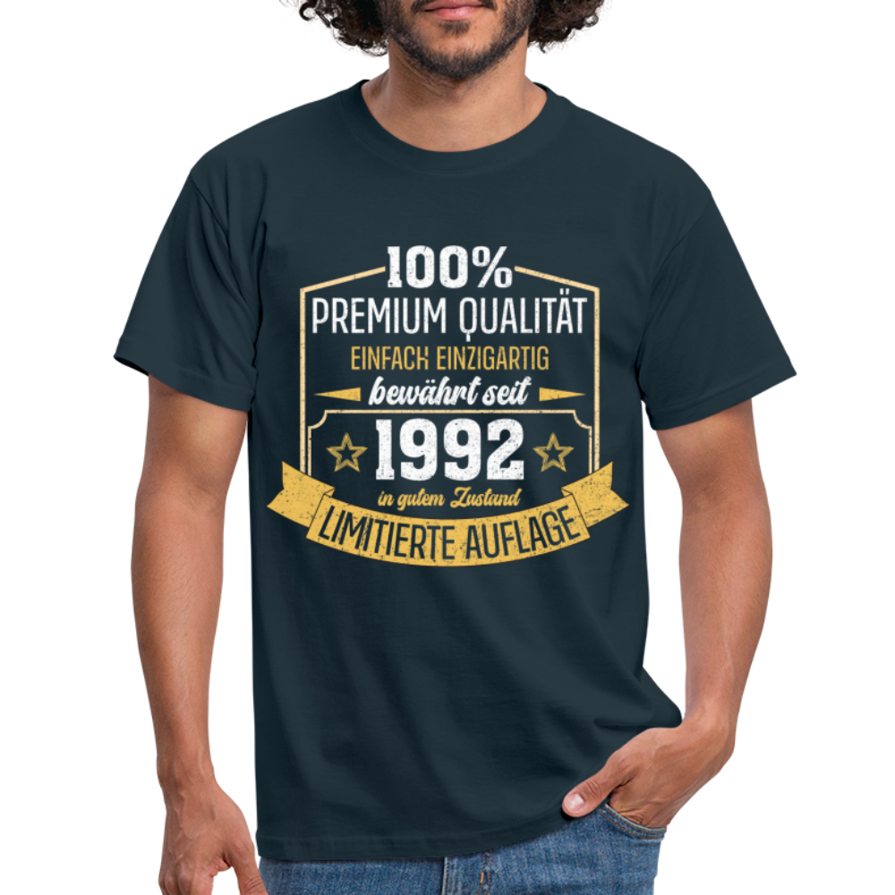 1992 Geburtstags Shirt Limitierte Auflage Jahrgang 1992 Geschenk T-Shirt - Navy