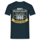 1992 Geburtstags Shirt Limitierte Auflage Jahrgang 1992 Geschenk T-Shirt - Navy