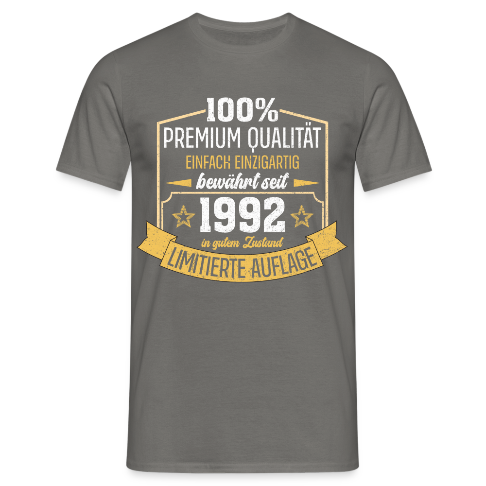 1992 Geburtstags Shirt Limitierte Auflage Jahrgang 1992 Geschenk T-Shirt - Graphit