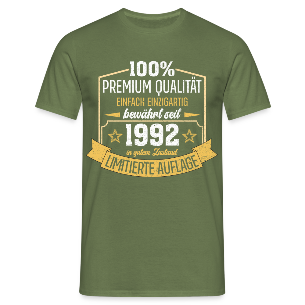 1992 Geburtstags Shirt Limitierte Auflage Jahrgang 1992 Geschenk T-Shirt - Militärgrün