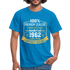 1962 Geburtstags Shirt Limitierte Auflage Jahrgang 1962 Geschenk T-Shirt - Royalblau