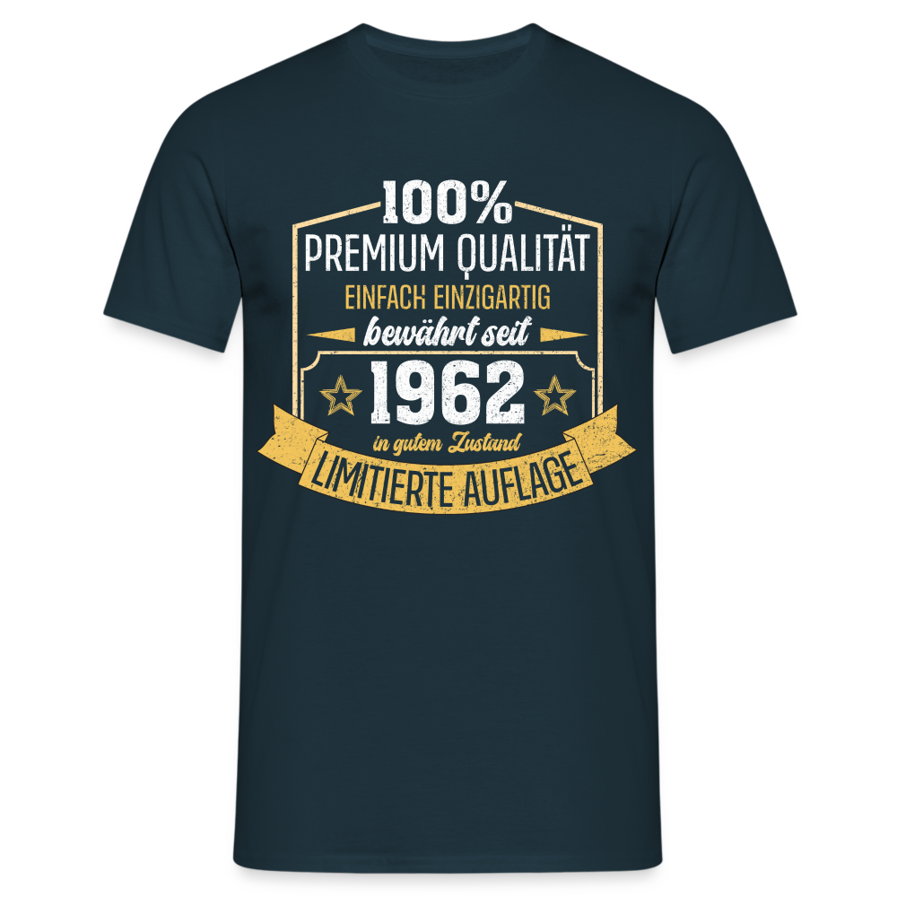 1962 Geburtstags Shirt Limitierte Auflage Jahrgang 1962 Geschenk T-Shirt - Navy