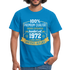 1972 Geburtstags Shirt Limitierte Auflage Jahrgang 1972 Geschenk T-Shirt - Royalblau