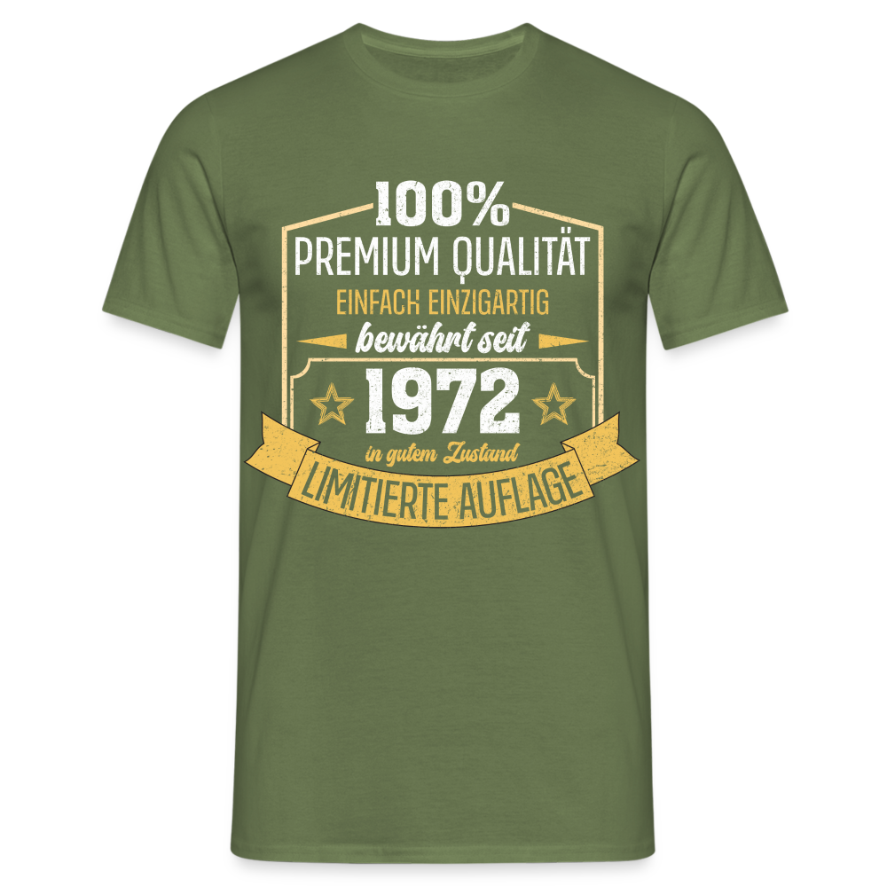 1972 Geburtstags Shirt Limitierte Auflage Jahrgang 1972 Geschenk T-Shirt - Militärgrün