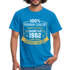 1982 Geburtstags Shirt Limitierte Auflage Jahrgang 1982 Geschenk T-Shirt - Royalblau
