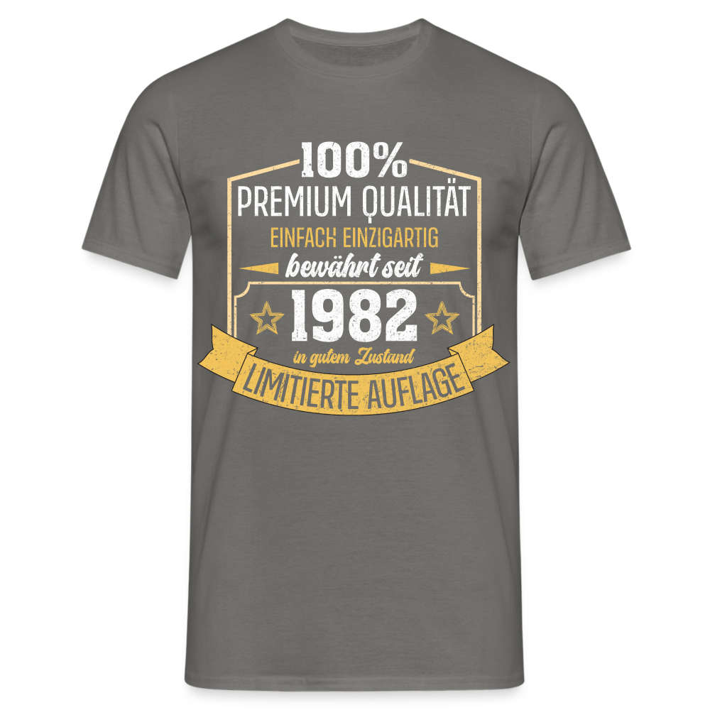 1982 Geburtstags Shirt Limitierte Auflage Jahrgang 1982 Geschenk T-Shirt - Graphit