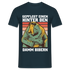 Affe Bier Shirt gepflegt einen hinter den Damm bibern Lustiges T-Shirt - Navy
