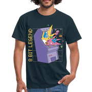 Retro Computerspiele Shirt 8 Bit Legende T-Shirt - Navy