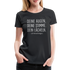 Lustiges Shirt Deine Augen, deine Stimme, dein Lächeln lustiges Spruch Fun Frauen Premium T-Shirt - Schwarz