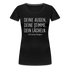 Lustiges Shirt Deine Augen, deine Stimme, dein Lächeln lustiges Spruch Fun Frauen Premium T-Shirt - Schwarz