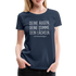 Lustiges Shirt Deine Augen, deine Stimme, dein Lächeln lustiges Spruch Fun Frauen Premium T-Shirt - Navy