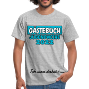 Jugendweihe 2022 Shirt Gästebuch Ich war dabei Geschenkidee T-Shirt - Grau meliert