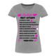 JGA Aufgaben Shirt Mutprobe Braut Junggesellinnenabschied T-Shirt - Grau meliert