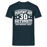 30. Geburtstags Shirt Perfekt auf 30 getunet Original Teile Geschenk T-Shirt - Navy