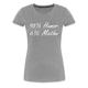 Lustiges Shirt Mathelehrerin Geschenk 95% Humor 6% Mathe Witziges Damen T-Shirt - Grau meliert