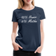 Lustiges Shirt Mathelehrerin Geschenk 95% Humor 6% Mathe Witziges Damen T-Shirt - Navy