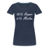 Lustiges Shirt Mathelehrerin Geschenk 95% Humor 6% Mathe Witziges Damen T-Shirt - Navy