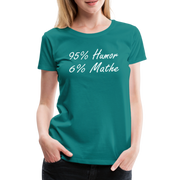 Lustiges Shirt Mathelehrerin Geschenk 95% Humor 6% Mathe Witziges Damen T-Shirt - Divablau