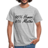 Lustiges Shirt Mathelehrer Geschenk 95% Humor 6% Mathe Witziges T-Shirt - Grau meliert