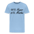 Lustiges Shirt Mathelehrer Geschenk 95% Humor 6% Mathe Witziges Premium T-Shirt - Sky