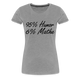 Lustiges Shirt Mathelehrerin Geschenk 95% Humor 6% Mathe Witziges T-Shirt - Grau meliert